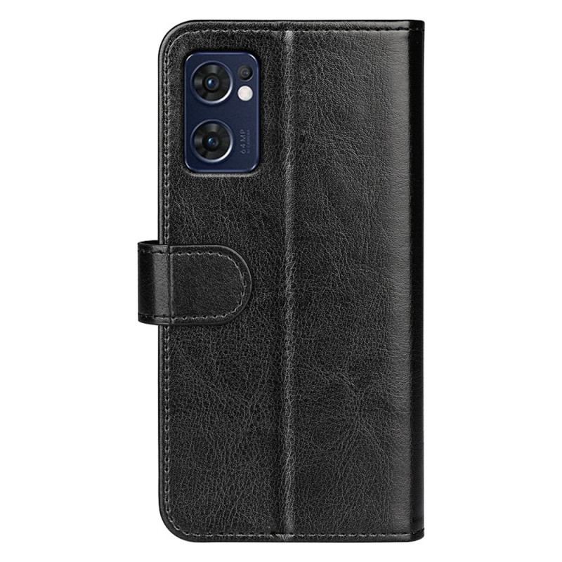 Capa Flip Para Oppo Find X5 Lite Estilo Vintage De Couro