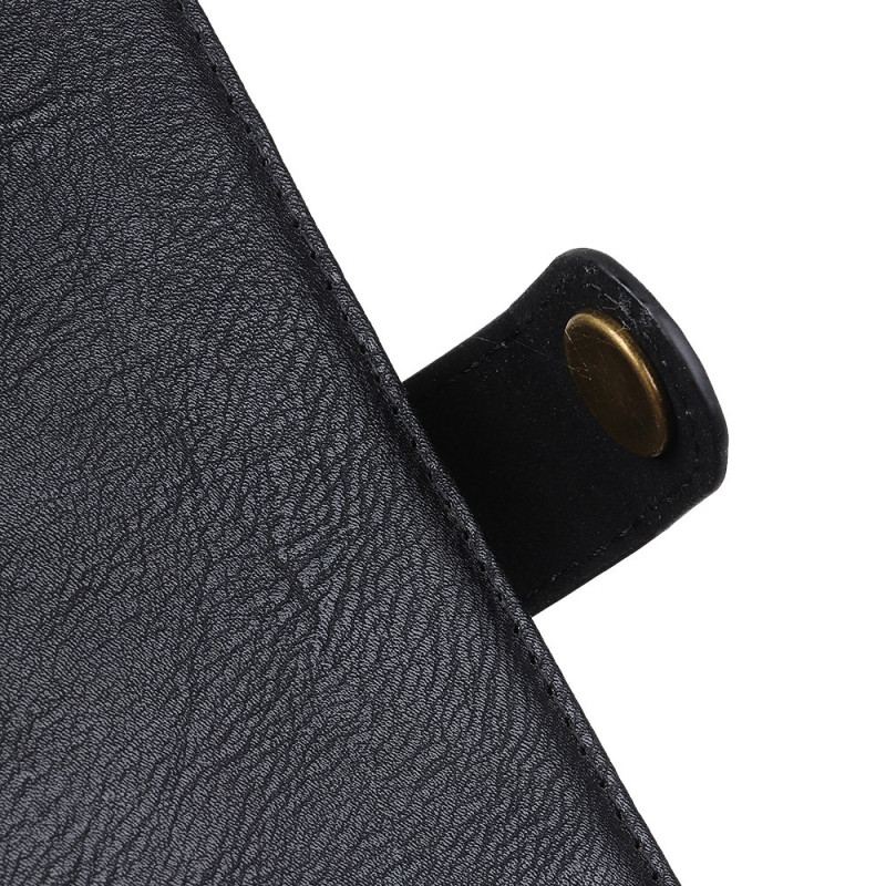 Capa Flip Para Oppo Find X5 Lite Imitação De Couro Khazneh