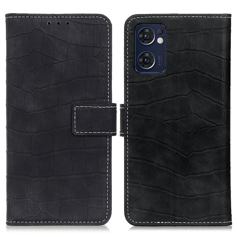 Capa Flip Para Oppo Find X5 Lite Poder Do Crocodilo