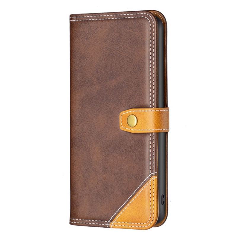 Capa Folio Para Oppo Find X5 Lite Bicolor Com Alça