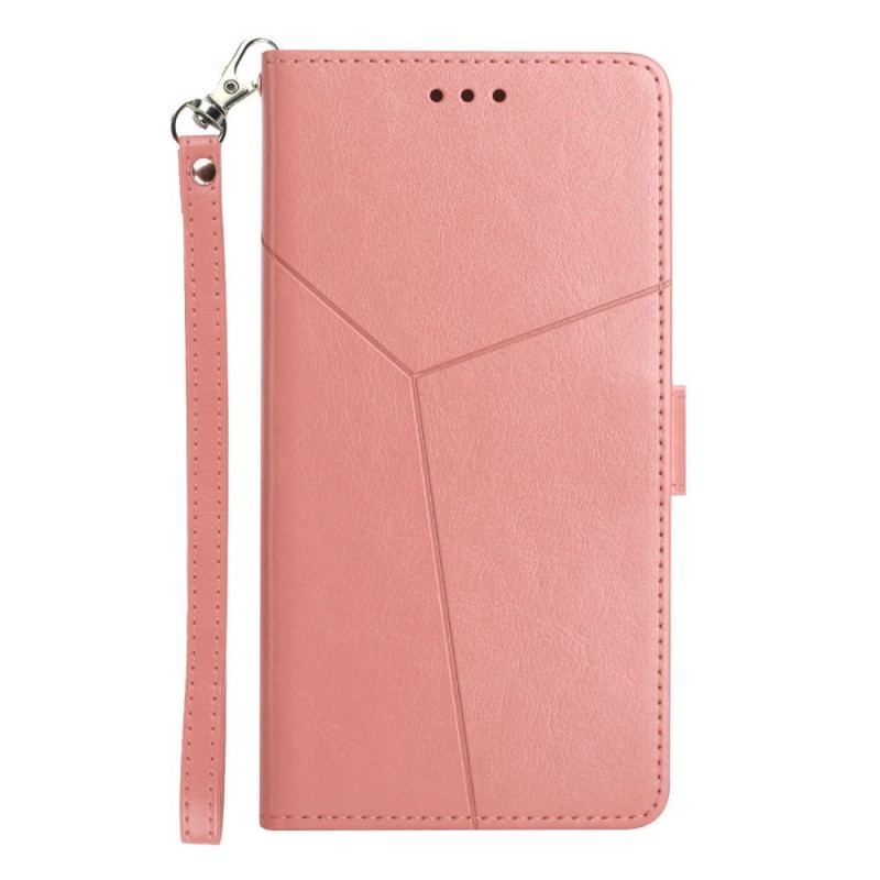 Capa Folio Para Oppo Find X5 Lite De Cordão Design Y Strappy