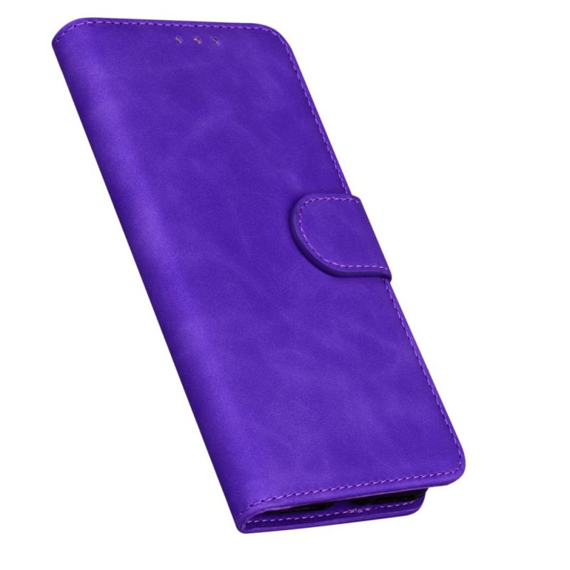 Capa Folio Para Oppo Find X5 Lite Efeito Couro Monocromático