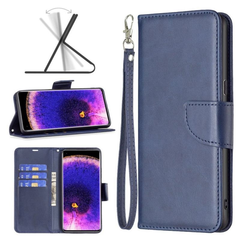 Capa Folio Para Oppo Find X5 Lite Fecho Oblíquo