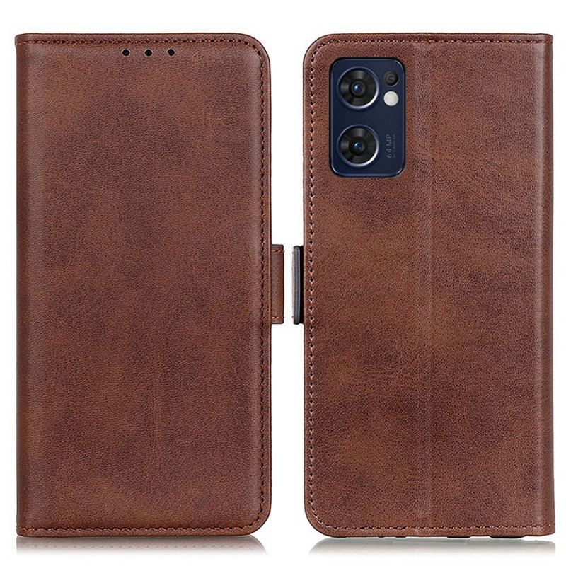 Capa Folio Para Oppo Find X5 Lite Flip Aba Dupla