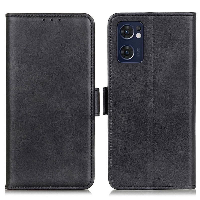 Capa Folio Para Oppo Find X5 Lite Flip Aba Dupla