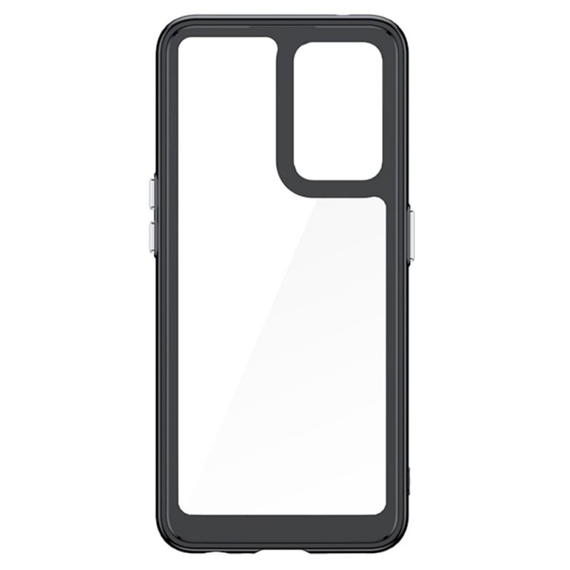 Capa Para Oppo Find X5 Lite Bordas Coloridas Transparentes Híbridas