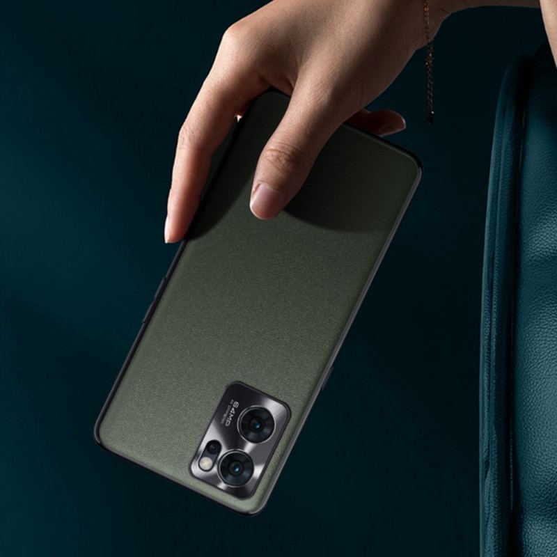 Capa Para Oppo Find X5 Lite Couro Sintético Fukela