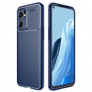 Capa Para Oppo Find X5 Lite Fibra De Carbono Escovada