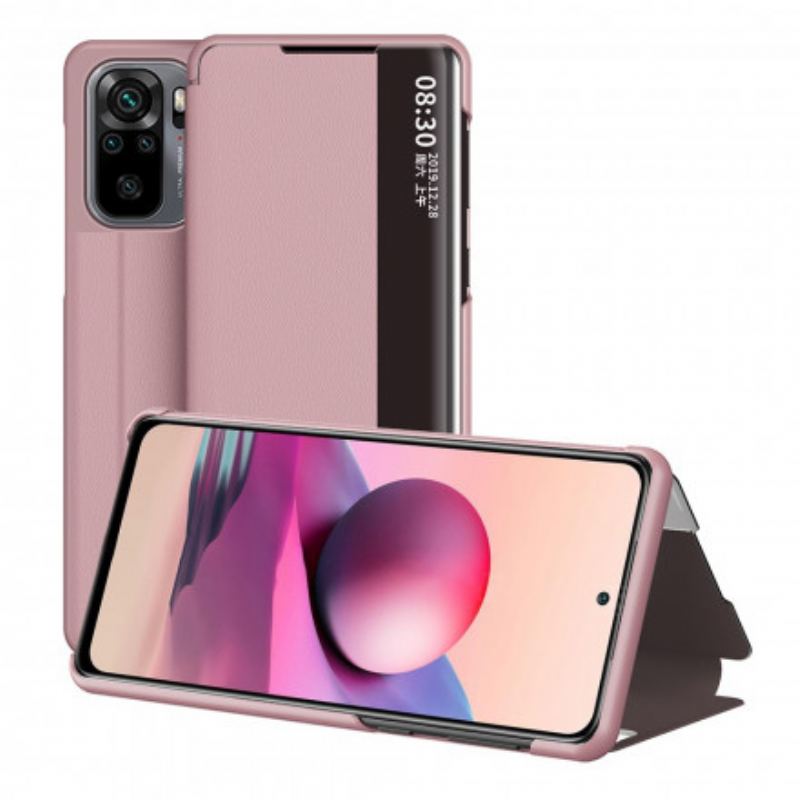 Capa De Celular Para Xiaomi Redmi Note 10 / 10S Couro Falso Premium