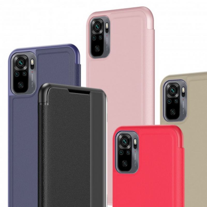 Capa De Celular Para Xiaomi Redmi Note 10 / 10S Couro Falso Premium