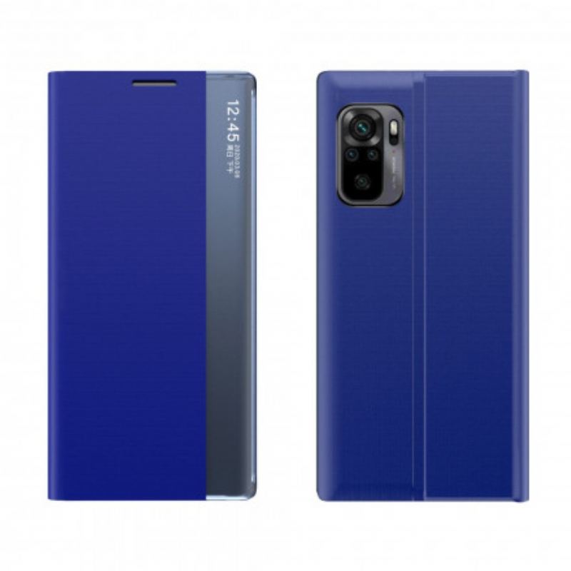 Capa De Celular Para Xiaomi Redmi Note 10 / 10S Couro Sintético Texturizado