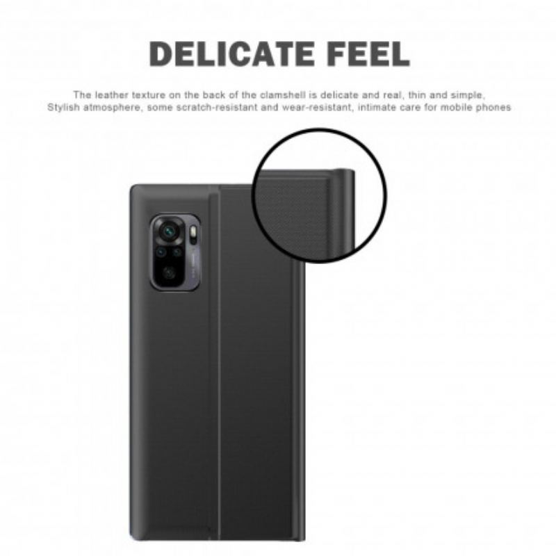 Capa De Celular Para Xiaomi Redmi Note 10 / 10S Couro Sintético Texturizado