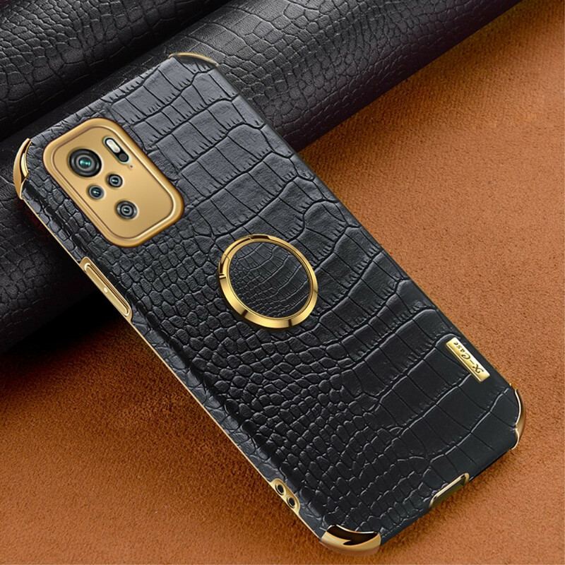 Capa De Celular Para Xiaomi Redmi Note 10 / 10S Efeito Pele De Crocodilo