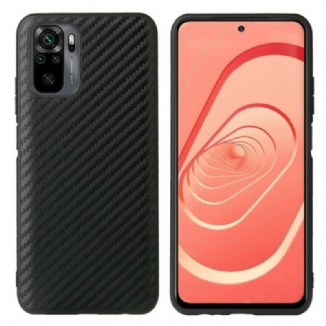 Capa De Celular Para Xiaomi Redmi Note 10 / 10S Fibra De Carbono