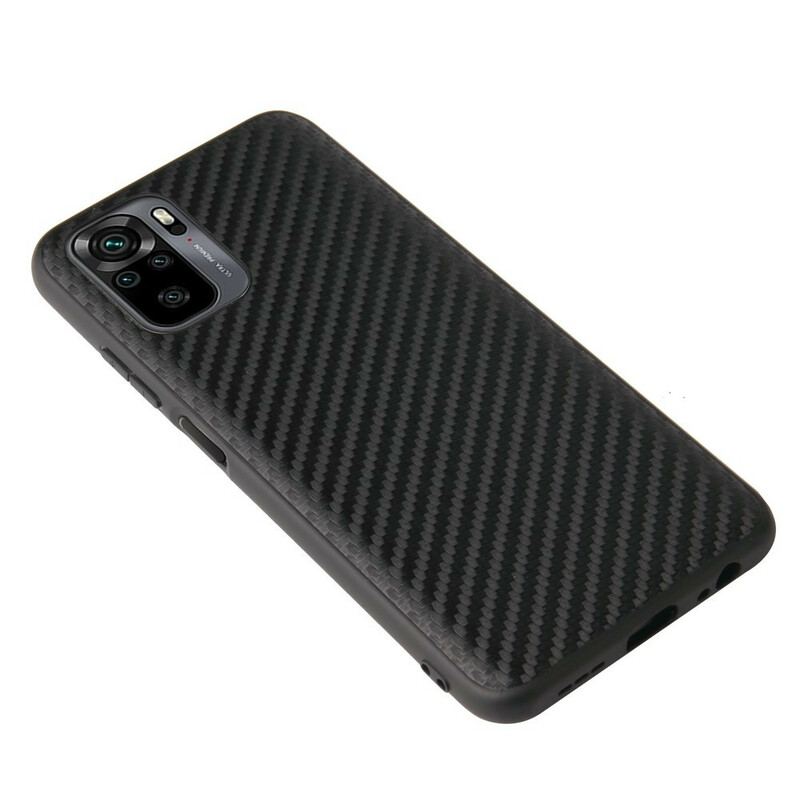 Capa De Celular Para Xiaomi Redmi Note 10 / 10S Fibra De Carbono