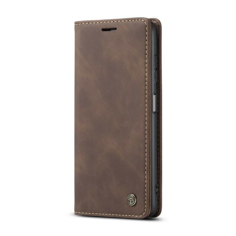 Capa De Celular Para Xiaomi Redmi Note 10 / 10S Flip Caseme Efeito Couro