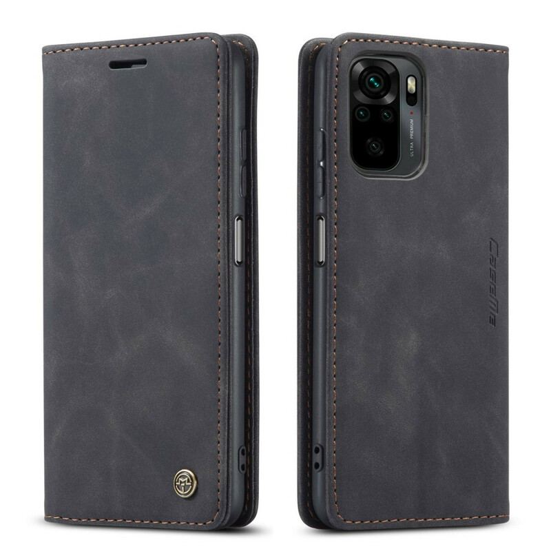 Capa De Celular Para Xiaomi Redmi Note 10 / 10S Flip Caseme Efeito Couro