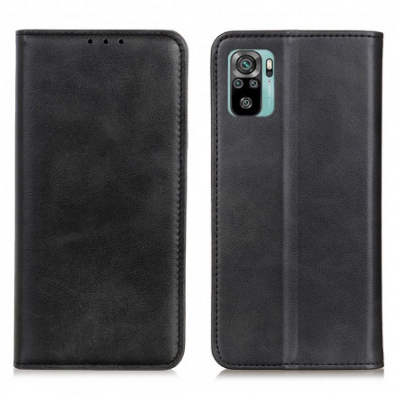 Capa De Celular Para Xiaomi Redmi Note 10 / 10S Flip Couro Rachado