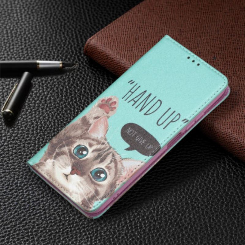 Capa De Celular Para Xiaomi Redmi Note 10 / 10S Flip Hand-up