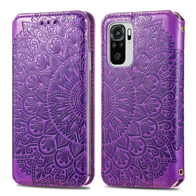 Capa De Celular Para Xiaomi Redmi Note 10 / 10S Flip Mandala Intensa