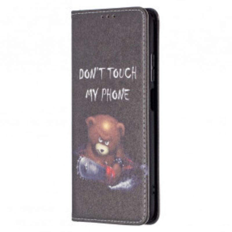 Capa De Celular Para Xiaomi Redmi Note 10 / 10S Flip Urso Perigoso