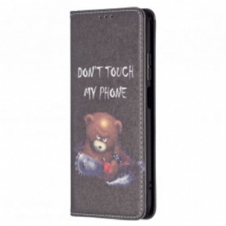 Capa De Celular Para Xiaomi Redmi Note 10 / 10S Flip Urso Perigoso