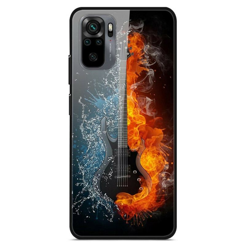 Capa De Celular Para Xiaomi Redmi Note 10 / 10S Guitarra De Vidro Temperado