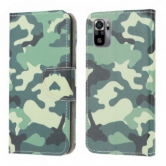 Capa De Couro Para Xiaomi Redmi Note 10 / 10S Camuflar