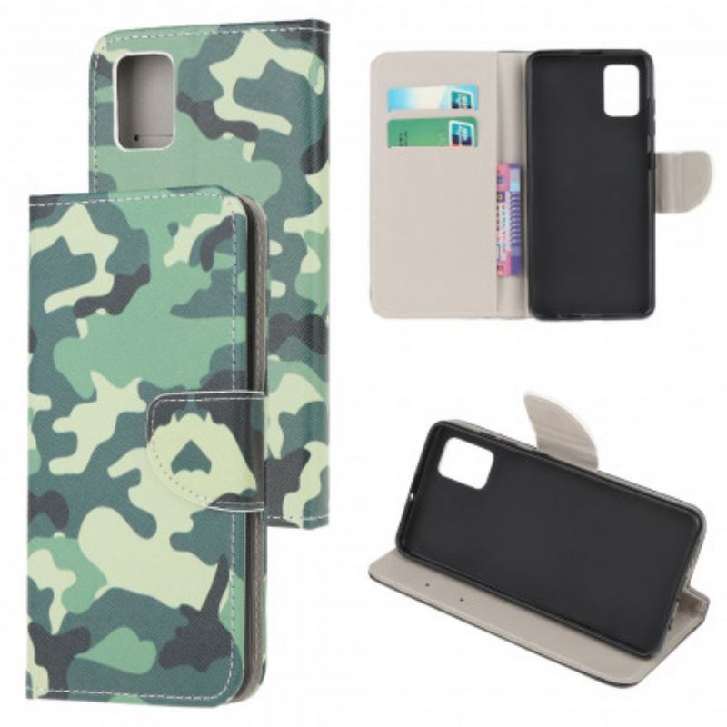 Capa De Couro Para Xiaomi Redmi Note 10 / 10S Camuflar