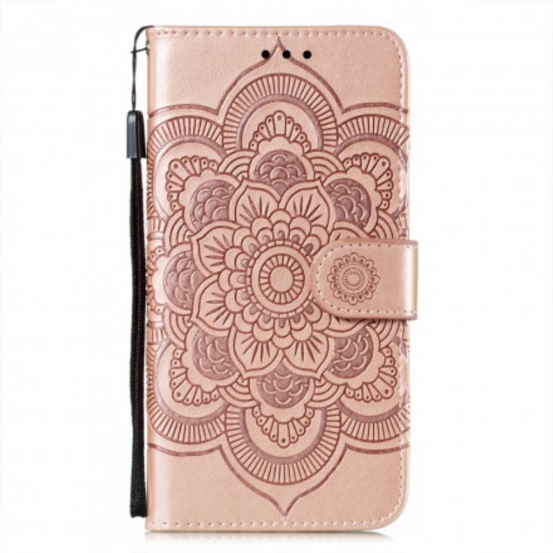 Capa De Couro Para Xiaomi Redmi Note 10 / 10S Mandala Completa