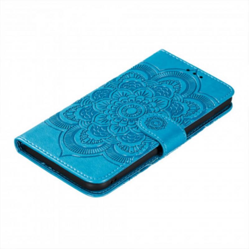 Capa De Couro Para Xiaomi Redmi Note 10 / 10S Mandala Completa