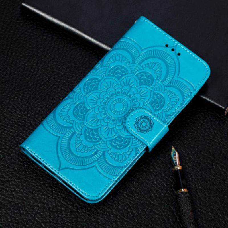 Capa De Couro Para Xiaomi Redmi Note 10 / 10S Mandala Completa