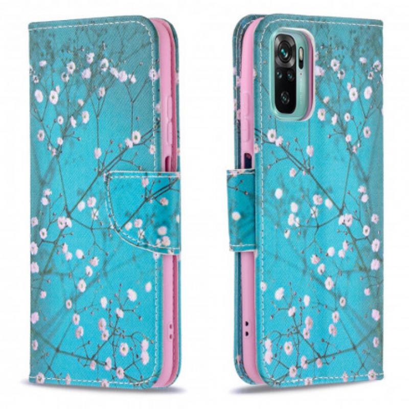 Capa Flip Para Xiaomi Redmi Note 10 / 10S Árvore Florida