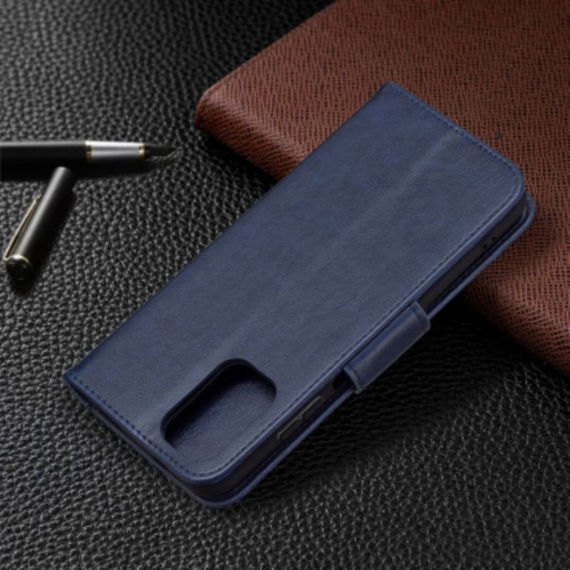 Capa Flip Para Xiaomi Redmi Note 10 / 10S De Cordão Strappy Estampado Borboletas