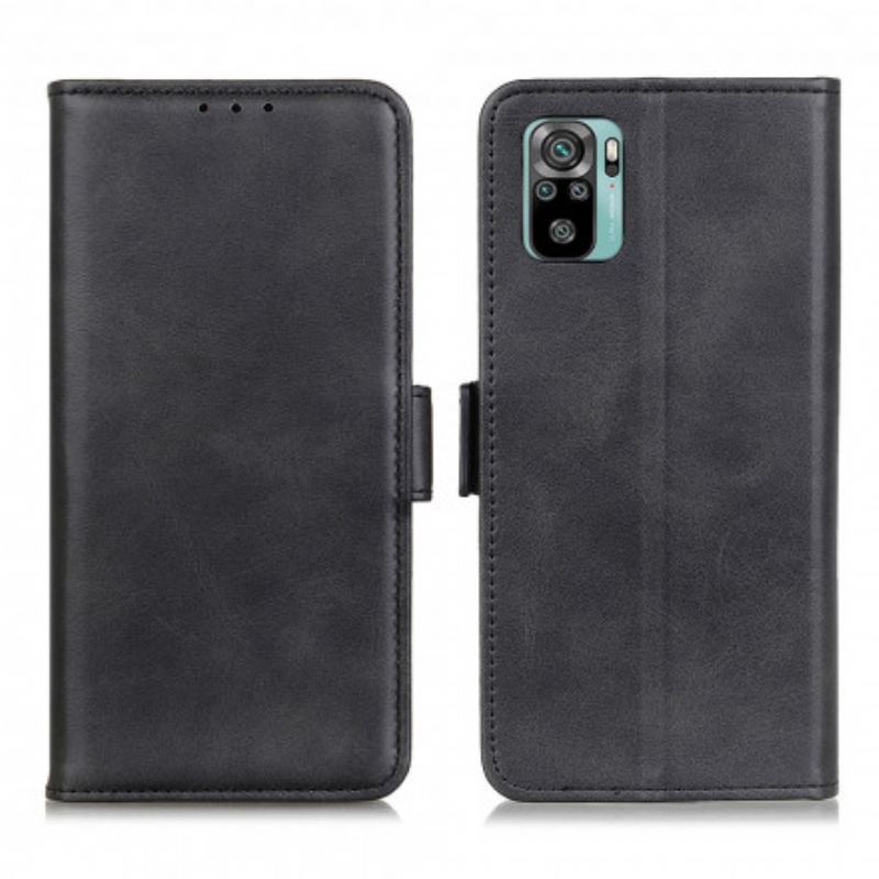 Capa Flip Para Xiaomi Redmi Note 10 / 10S De Couro Aba Dupla