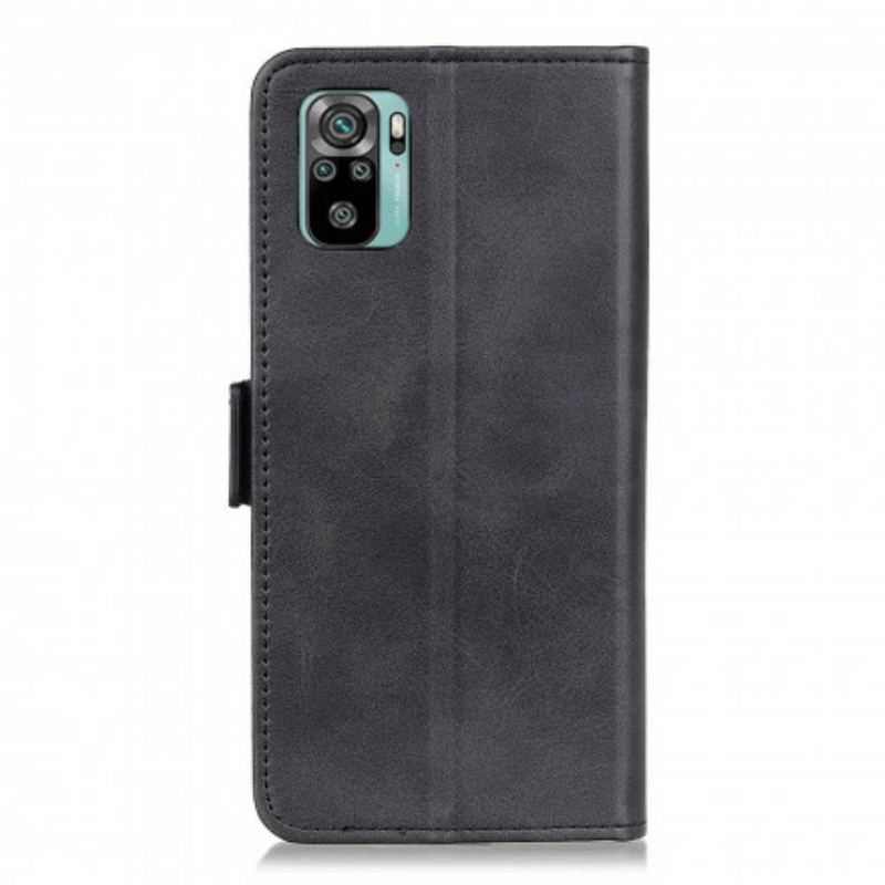 Capa Flip Para Xiaomi Redmi Note 10 / 10S De Couro Aba Dupla