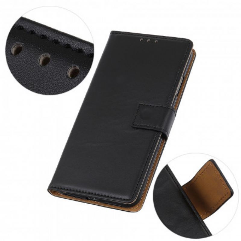 Capa Flip Para Xiaomi Redmi Note 10 / 10S Couro Sintético Liso