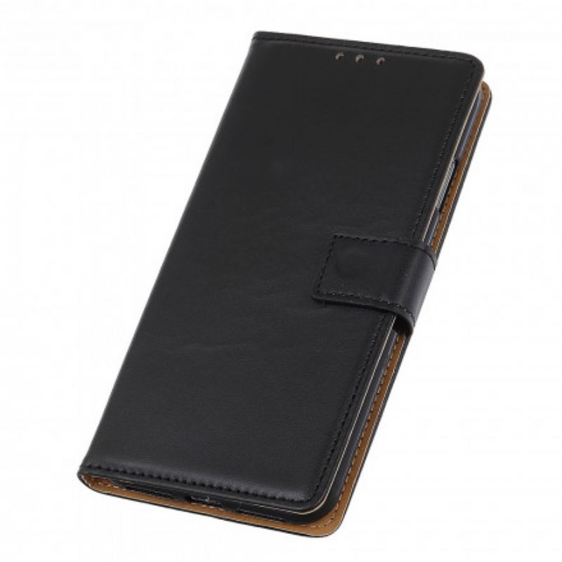 Capa Flip Para Xiaomi Redmi Note 10 / 10S Couro Sintético Liso