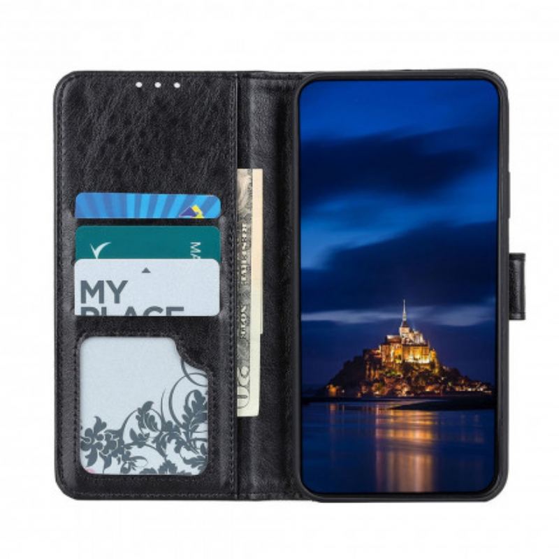 Capa Flip Para Xiaomi Redmi Note 10 / 10S Couro Sintético Texturizado