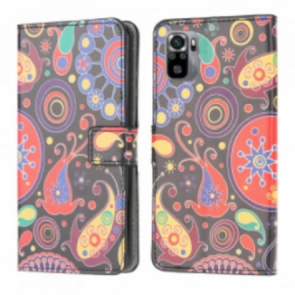 Capa Flip Para Xiaomi Redmi Note 10 / 10S Design Da Galáxia