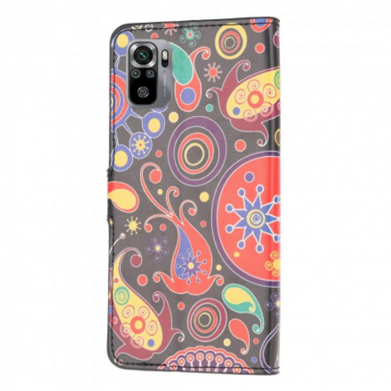 Capa Flip Para Xiaomi Redmi Note 10 / 10S Design Da Galáxia