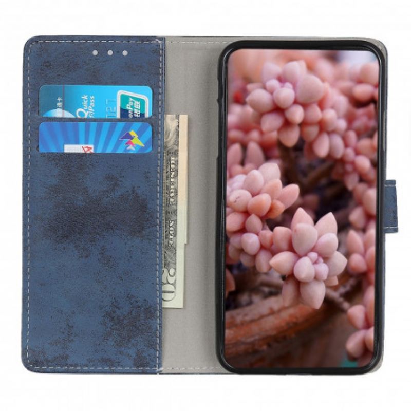 Capa Flip Para Xiaomi Redmi Note 10 / 10S Efeito Couro Vintage