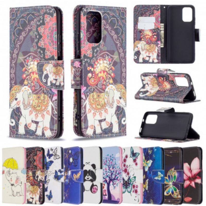 Capa Flip Para Xiaomi Redmi Note 10 / 10S Elefantes Indianos