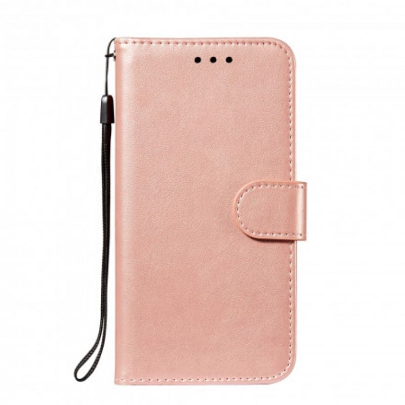 Capa Flip Para Xiaomi Redmi Note 10 / 10S Estilo De Couro Monocromático