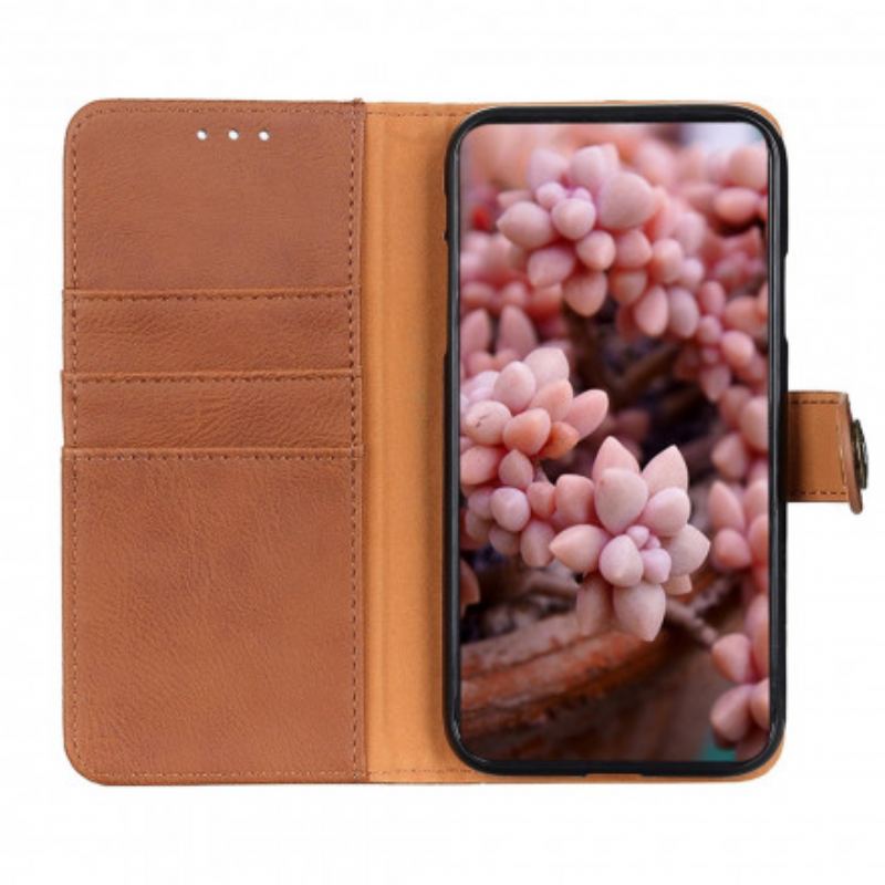 Capa Flip Para Xiaomi Redmi Note 10 / 10S Imitação De Couro Khazneh