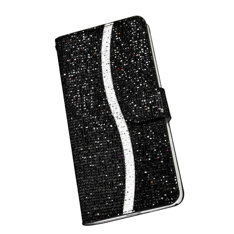 Capa Flip Para Xiaomi Redmi Note 10 / 10S Lantejoulas Design S