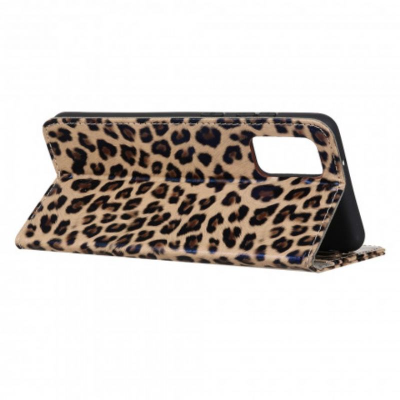 Capa Flip Para Xiaomi Redmi Note 10 / 10S Leopardo