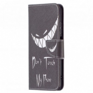 Capa Flip Para Xiaomi Redmi Note 10 / 10S Telefone Do Diabo