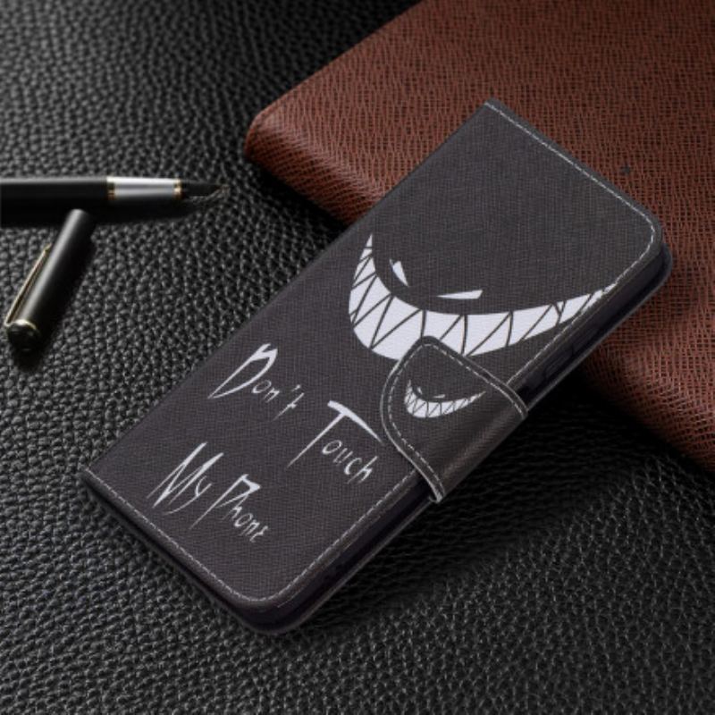 Capa Flip Para Xiaomi Redmi Note 10 / 10S Telefone Do Diabo