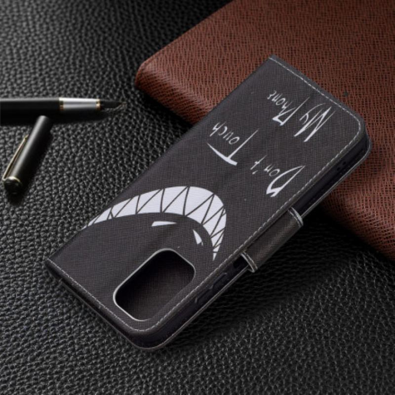 Capa Flip Para Xiaomi Redmi Note 10 / 10S Telefone Do Diabo